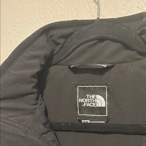 Black Trench Coat with Belted Waist and High Collar - Picture 5 of 8